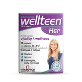 wellteen vitabiotics her 30 tablets supplement box for teenage girls supports vitality and wellness